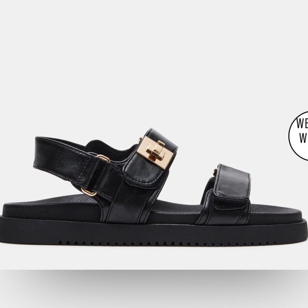 Steve Madden black Mona sandal only worn one time